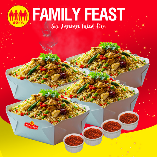 Family Feast – Sri Lankan Fried Rice & Chilli Paste (Serves 4)